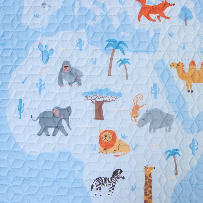 Покрывало "Этель" 1,5 сп Around the world 145*210&plusmn;5 см, микрофибра