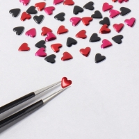 Заклёпки для ногтей, объёмные, 12 ячеек, цвет чёрный/розовый/красный Заклёпки для ногтей, объёмные, 12 ячеек, цвет чёрный/розовый/красный