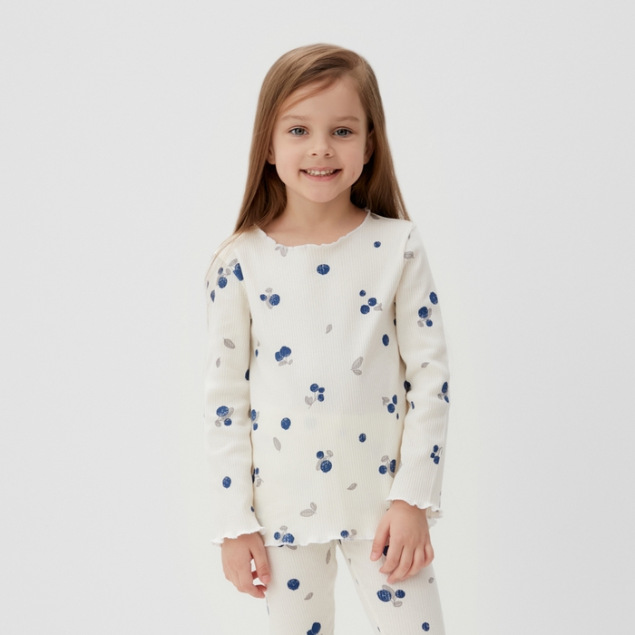 Пижама детская (лонгслив и брюки) KAFTAN Little berry р.36 (134-140) Пижама детская (лонгслив и брюки) KAFTAN Little berry р.36 (134-140)
