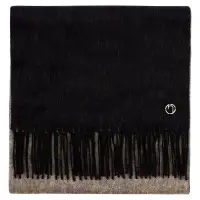 Палантин Charming, черный с бежевым