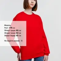 Свитшот унисекс Columbia, красный, размер 3XL