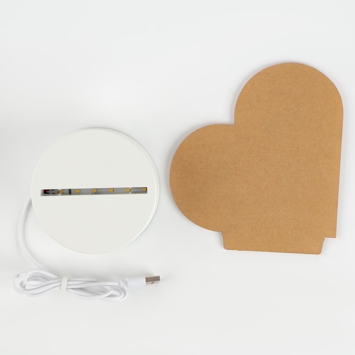 Световой планшет для рисования в темноте, сердце, пластиковый Световой планшет для рисования в темноте, сердце, пластиковый