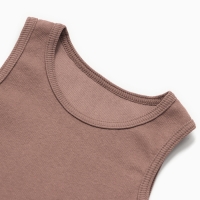 Топ для девочки MINAKU, цвет коричневый, рост 128 см