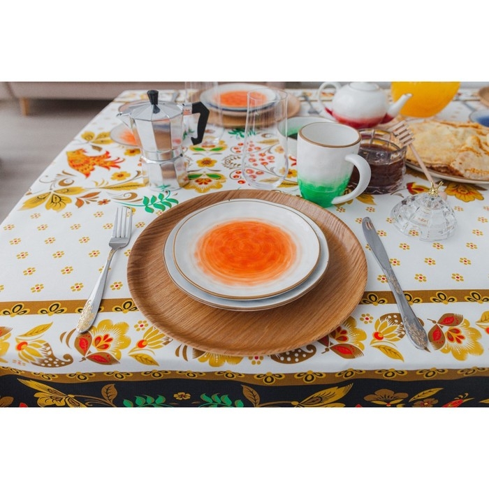 Кружка фарфоровая Доляна &laquo;Космос&raquo;, 400 мл, цвет зелёный