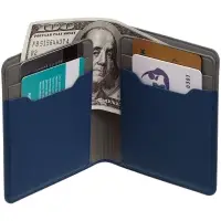 Картхолдер с отделением для купюр Dual, синий Картхолдер с отделением для купюр Dual, синий