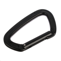 Карабин с защелкой, 10х6 см, 22 KN, чёрный Карабин с защелкой, 10х6 см, 22 KN, чёрный