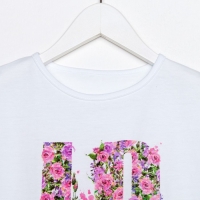 Комплект для девочки, цвет белый/розовый, рост 140 Комплект для девочки, цвет белый/розовый, рост 140