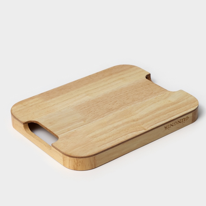 Поднос с ручками &laquo;Люкс&raquo;, 30&times;23&times;2,8 см, гевея