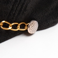 Бейсболка женская MINAKU с цепью цвет чёрный , размер 56-58 Бейсболка женская MINAKU с цепью цвет чёрный , размер 56-58