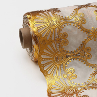 Клеёнка на стол, ширина 137 см, рулон 20 метров, толщина 0,4 мм, цвет золотой Клеёнка на стол, ширина 137 см, рулон 20 метров, толщина 0,4 мм, цвет золотой