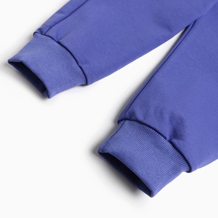 Комплект детский (толстовка, брюки), цвет сиреневый, рост 92 см