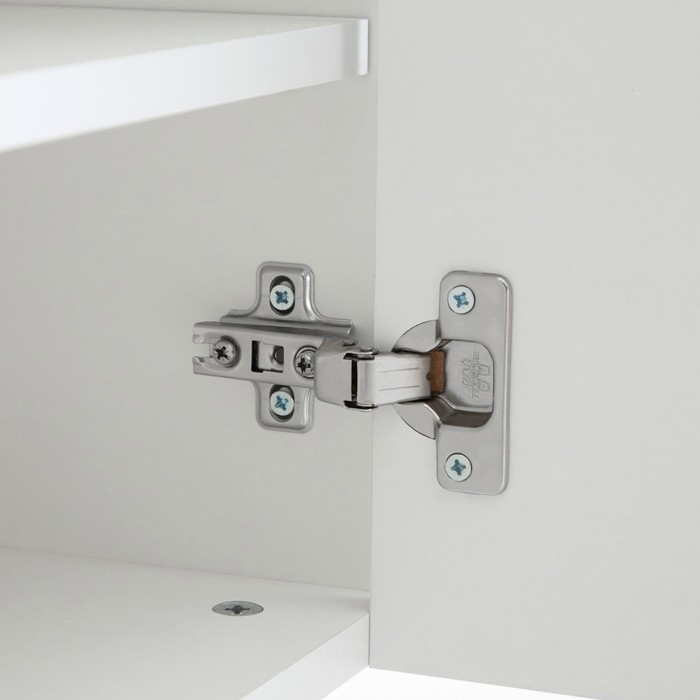 Комод Оливия, 2000х426х830, Белый/Белый глянец