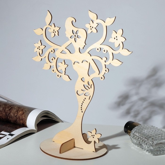 Подставка для украшений &laquo;Лесная фея&raquo; 20&times;12&times;25 см, толщина 3 мм, цвет бежевый