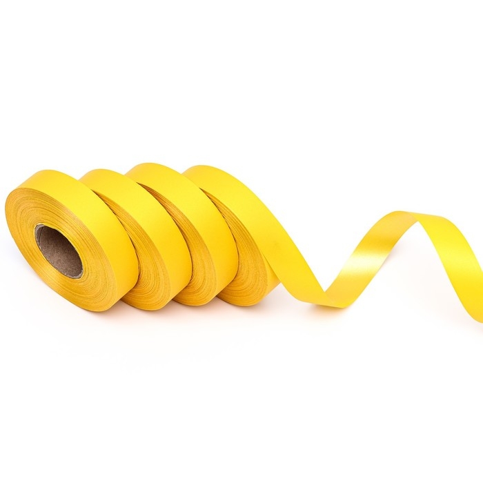 Лента полипропиленовая Лента полипропиленовая "Matte" для декора и подарков, ярко-жёлтая, 2 см х 50 м