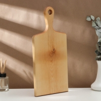 Доска разделочная с ручкой Adelica, 40&times;19&times;2,2 см, покрыта маслом, цельная берёза