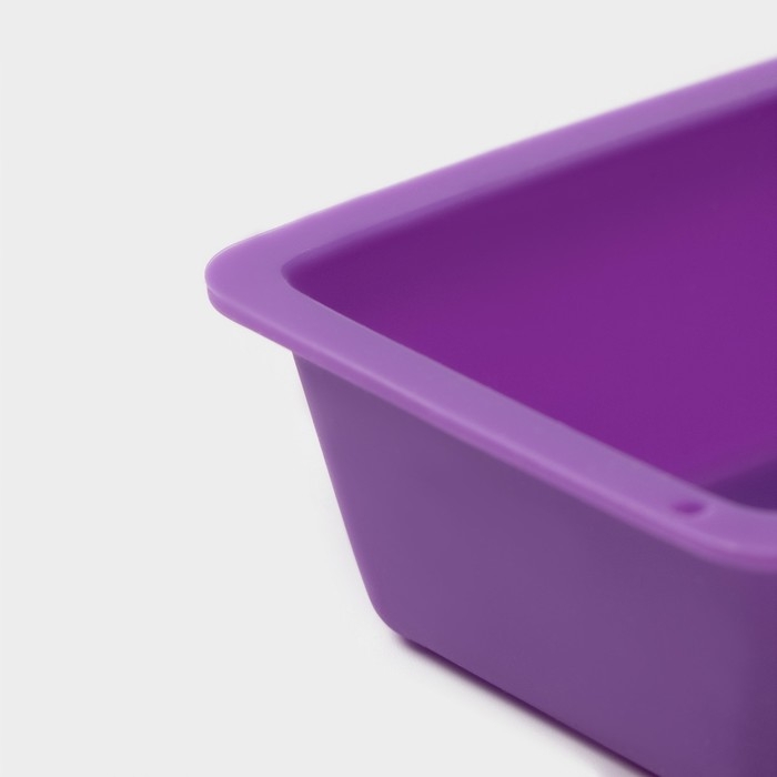 Форма для выпечки Доляна &laquo;Хлеб&raquo;, силикон, 11,5&times;7&times;3 см, внутр.размер 10,5&times;6,5 см, цвет МИКС