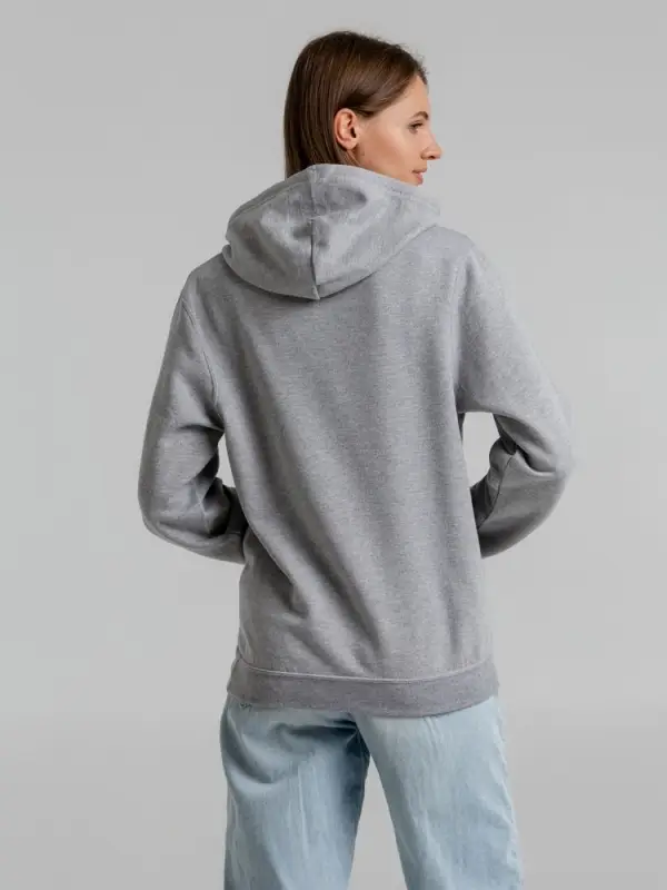 Толстовка с капюшоном Snake II серый меланж, размер XS