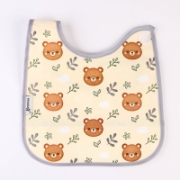 Нагрудник непромокаемый &laquo;Лесная сказка&raquo;, на липучке, с карманом