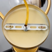 Люстра "Мерлия" 5хЕ27 40Вт черно-золотой 60х60х27 см BayerLux