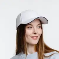 Бейсболка Spiker, белая с темно-синим