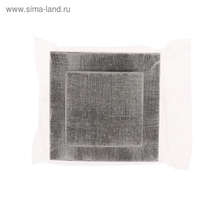 Выключатель Выключатель "Элект" VS 16-131-ЧС, 6 А, 1 клавиша, скрытый, цвет черный под серебро