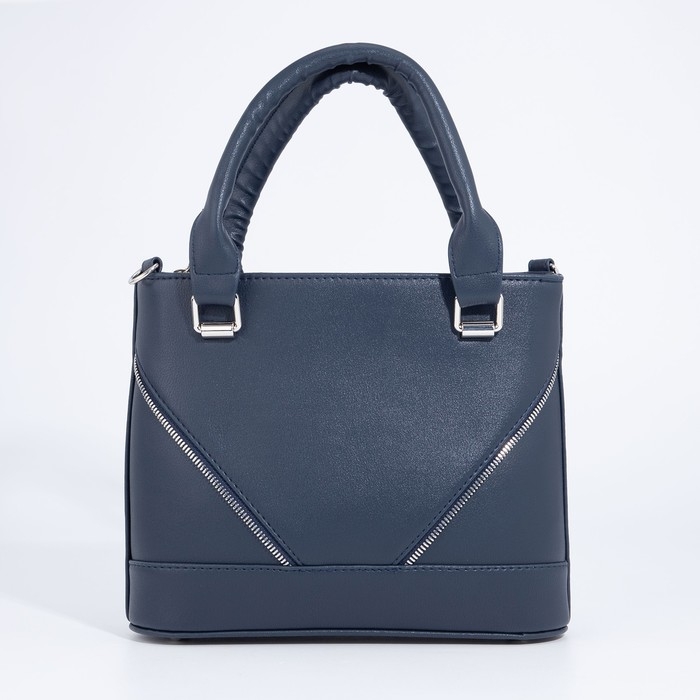 Сумка-тоут Сумка-тоут "Оливи" на молнии, цвет синий