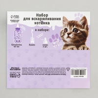Набор для вскармливания &laquo;Пушистое счастье&raquo; для котят, 60 мл, с 4 сосками и ёршиком