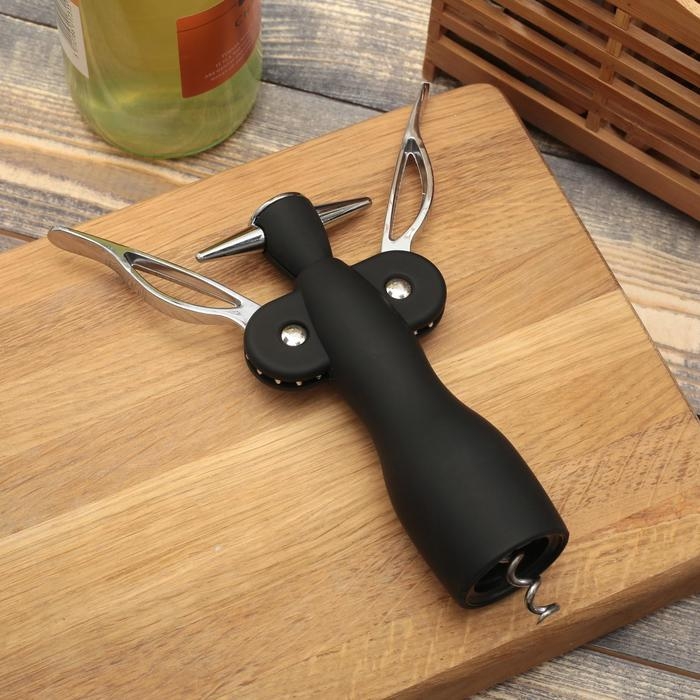 Штопор Доляна «Яркий», 19 см, цвет МИКС Штопор Доляна «Яркий», 19 см, цвет МИКС