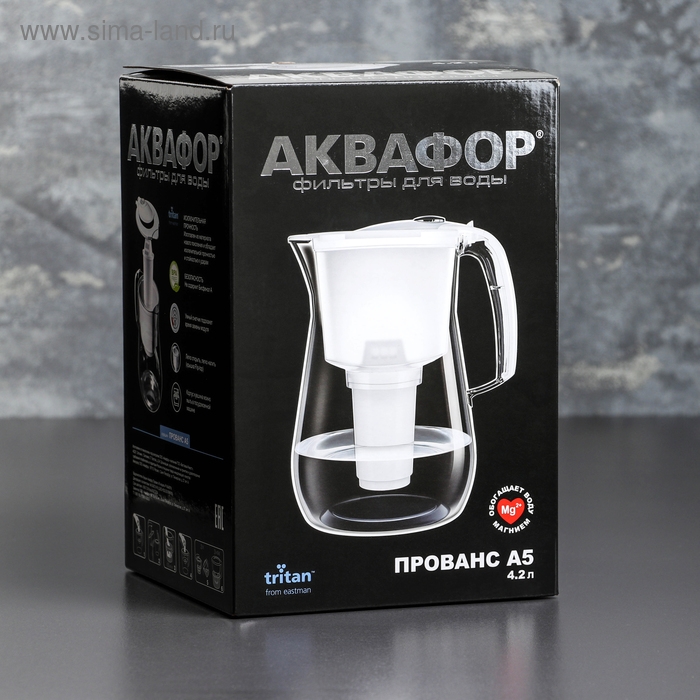 Фильтр-кувшин «Аквафор-Прованс», 4,2 л, цвет чёрный Фильтр-кувшин «Аквафор-Прованс», 4,2 л, цвет чёрный