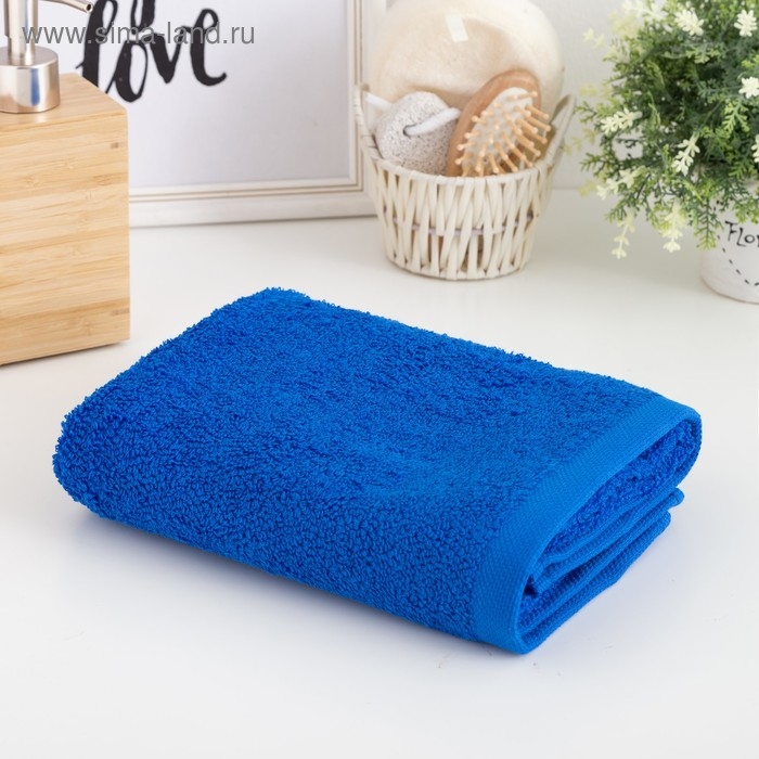Полотенце махровое Этель &laquo;Терри&raquo; 50x90 см, электрик