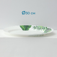 Сервиз столовый &laquo;Лист папоротника&raquo;, 37 предметов, стеклокерамика