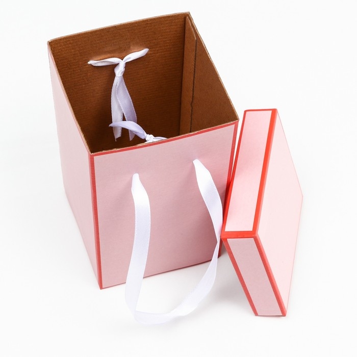 Коробка складная, красная, 10 х 18 см