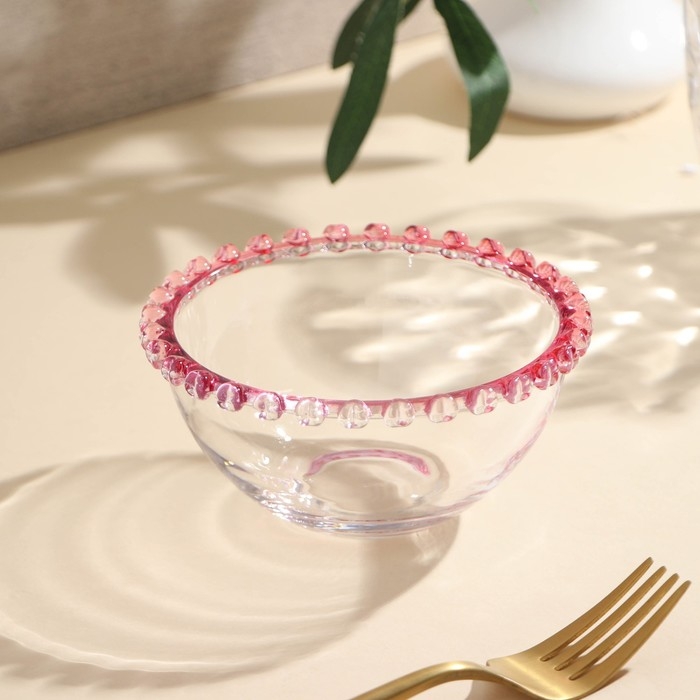 Миска стеклянная &laquo;Розе&raquo;, 300 мл, 13&times;6 см