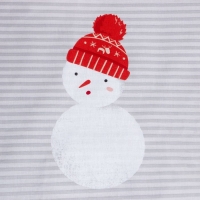 Постельное бельё Этель 1,5 сп &laquo;Снеговики&raquo;, 143х215 см, 150х214 см, 50х70 см -1 шт, 100 % хлопок, бязь