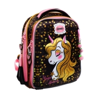 Рюкзак каркасный 35 х 28 х 15 см, Across 392, фиолетовый/розовый