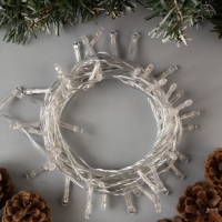 Гирлянда «Нить» 5 м, IP20, прозрачная нить, 50 LED, свечение красное, 8 режимов, 220 В Гирлянда «Нить» 5 м, IP20, прозрачная нить, 50 LED, свечение красное, 8 режимов, 220 В