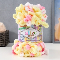 Пряжа "Puffy color" 100 % микрополиэстер 9м/100г (6369) Пряжа "Puffy color" 100 % микрополиэстер 9м/100г (6369)