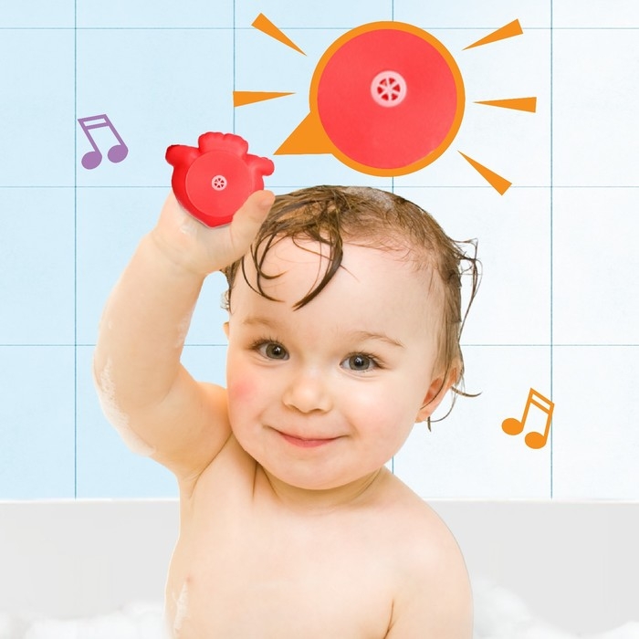 Резиновая игрушка для ванны &laquo;Котик&raquo;, с пищалкой, 1 шт, цвет МИКС, Крошка Я