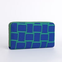 Кошелёк женский на молнии, цвет синий