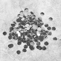 Наполнитель для шара &laquo;Конфетти круг&raquo;, 1 см, фольга, цвет серебряный, 500 г