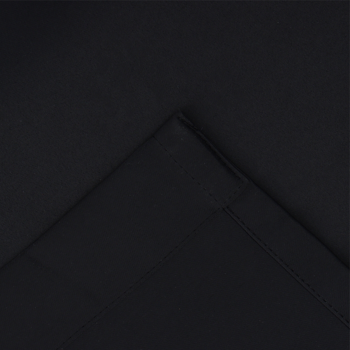 Штора портьерная Этель 250*265 см, цв.черный, блэкаут, пл. 240 г/м2