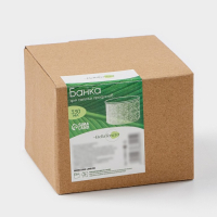 Банка для хранения сыпучих продуктов BellaTenero &laquo;Листья&raquo;, 330 мл, d=10 см, с бамбуковой крышкой, фарфоровая, цвет белый