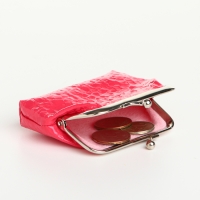 Кошелёк женский на фермуаре, цвет розовый Кошелёк женский на фермуаре, цвет розовый