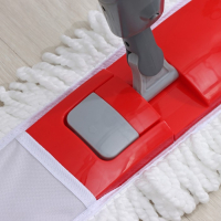 Швабра для мытья пола с распылителем Доляна, насадка из микрофибры 40&times;10 см, металлическая ручка 124 см, цвет МИКС