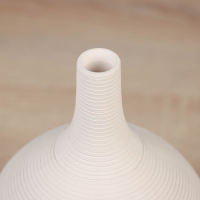 Ваза керамика настольная "Марсо" кувшин, d-2см, 22,5х12 см, белый