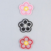 Термонаклейки на одежду &laquo;Цветы&raquo;, 3 шт.