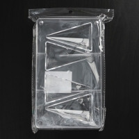 Форма для конфет и шоколада &laquo;Большой конус&raquo;, 20&times;12&times;2,5 см, 4 ячейки 8&times;5&times;2,2 см, цвет прозрачный