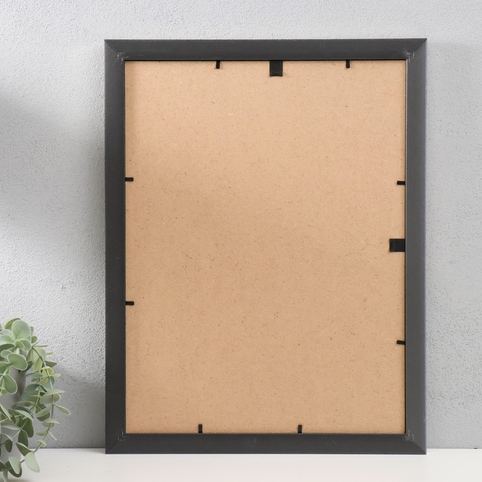 Фоторамка пластик "МИРАМ" 30х40 см, 221 серебро (пластиковый экран)