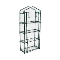 Парник-стеллаж, 4 полки, 160 &times; 70 &times; 30 см, металлический каркас d = 16 мм, чехол плёнка 80 мкм, Greengo