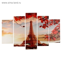 Модульная картина "Эйфелева башня" (2-25х50, 2-25х67, 25х80 см) 80х140 см Модульная картина "Эйфелева башня" (2-25х50, 2-25х67, 25х80 см) 80х140 см